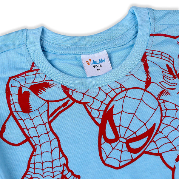 Boys Half Sleeves T-Shirt - Light Blue