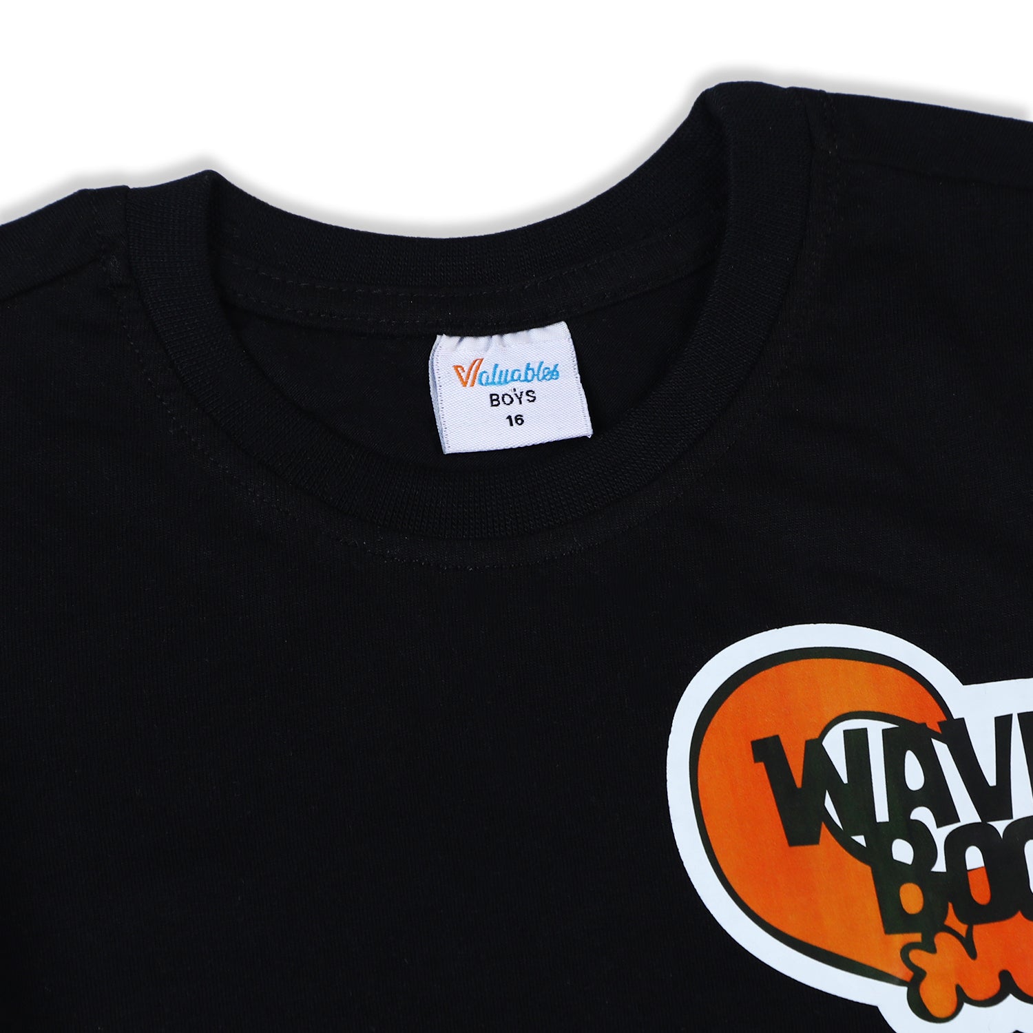 Boys Half Sleeves T-Shirt - Black, Boys T-Shirts, Chase Value, Chase Value