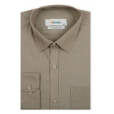 Men's Formal Plain Shirt - Beige, Men's Shirts, Chase Value, Chase Value