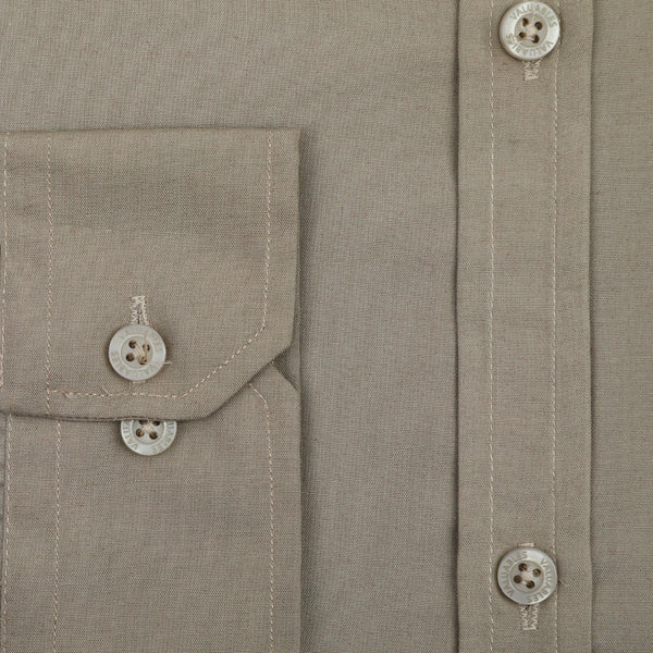 Men's Formal Plain Shirt - Beige