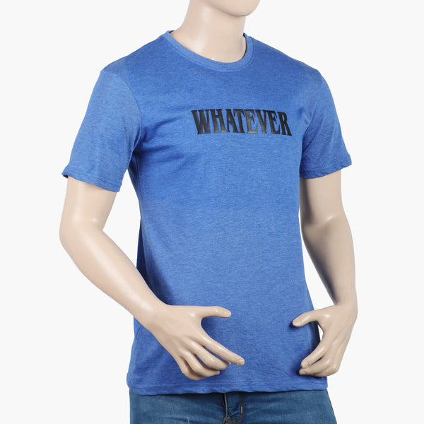 Men's Half Sleeves Printed T-Shirt - Blue