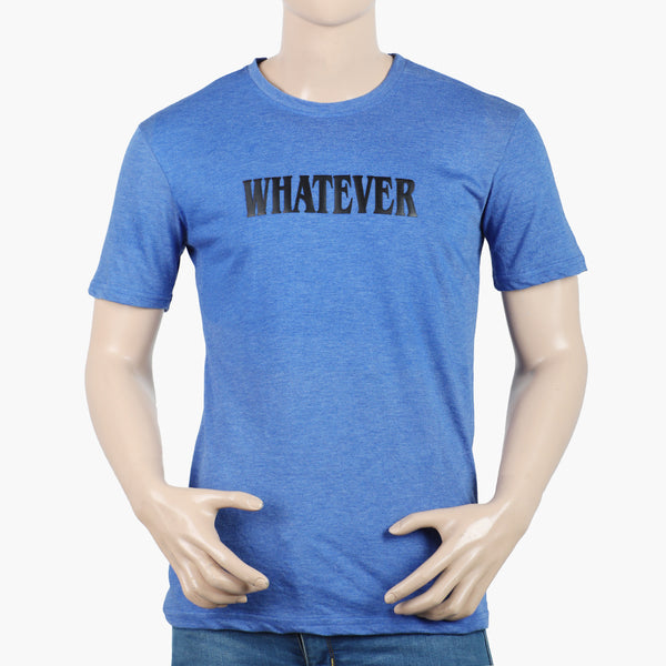 Men's Half Sleeves Printed T-Shirt - Blue