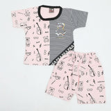 Newborn Boys Half Sleeves Suit - Pink, Newborn Boys Sets & Suits, Chase Value, Chase Value