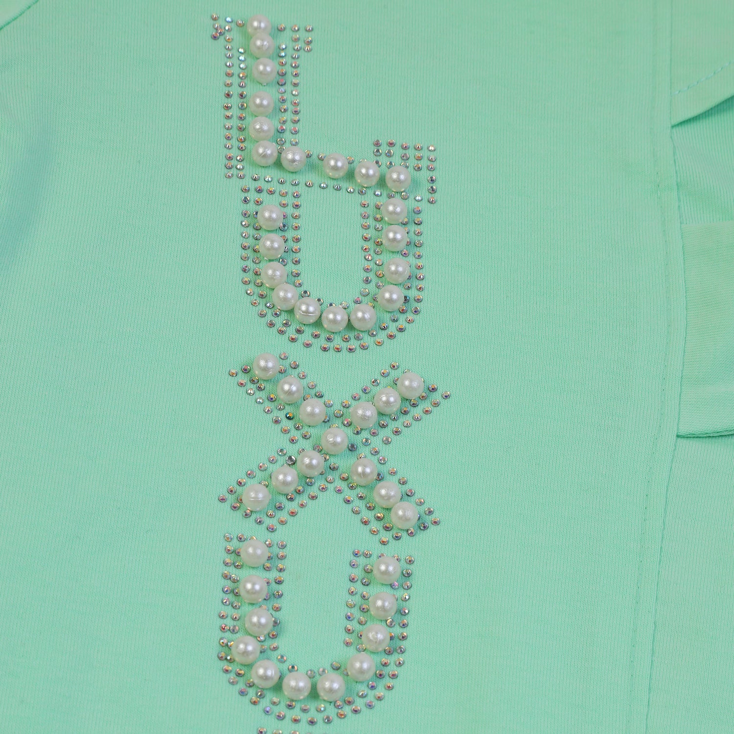 Girls Tight Half Sleeves Suit - Green, Girls Suits, Chase Value, Chase Value