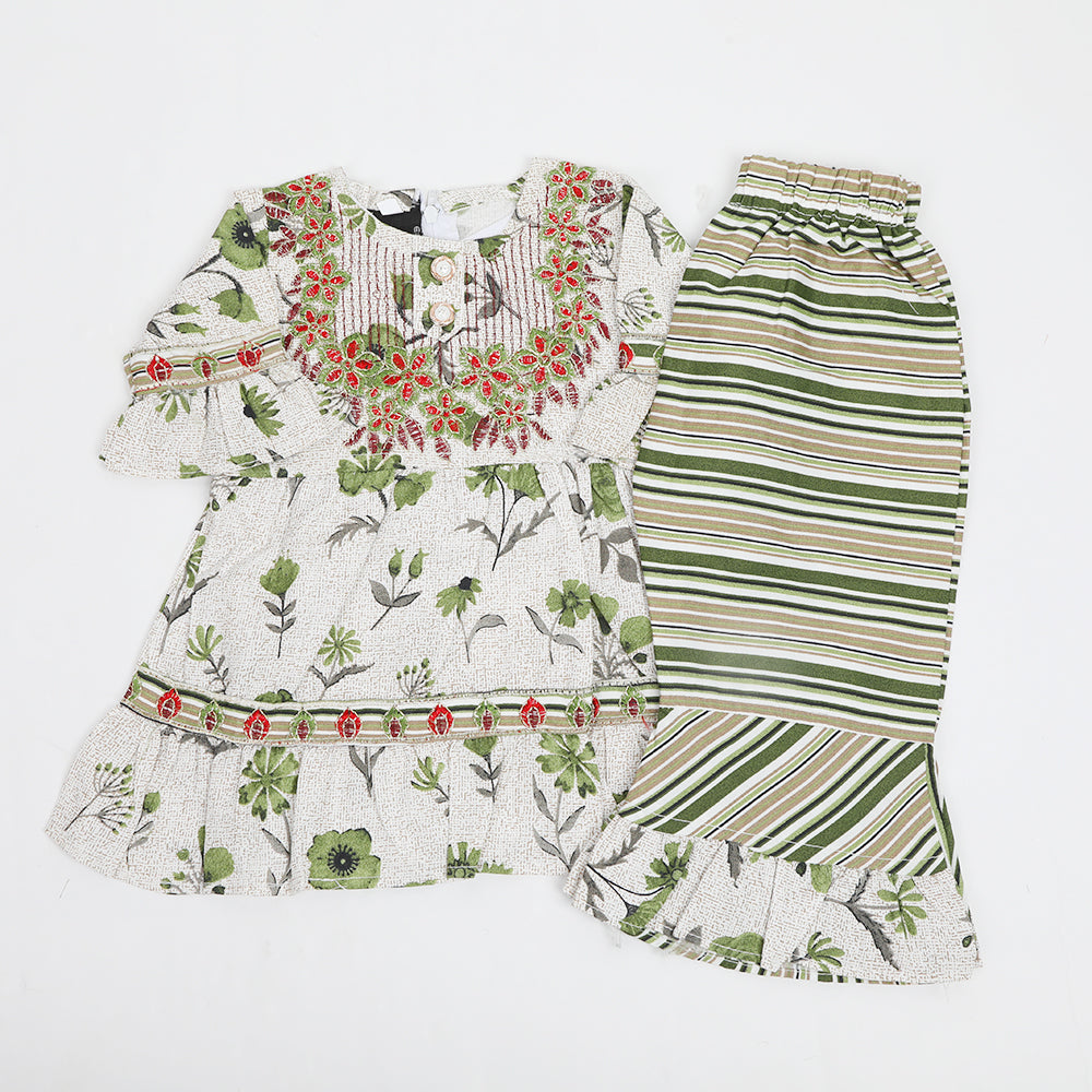 Newborn Girls Suit - White, Newborn Girls Shalwar Suits, Chase Value, Chase Value