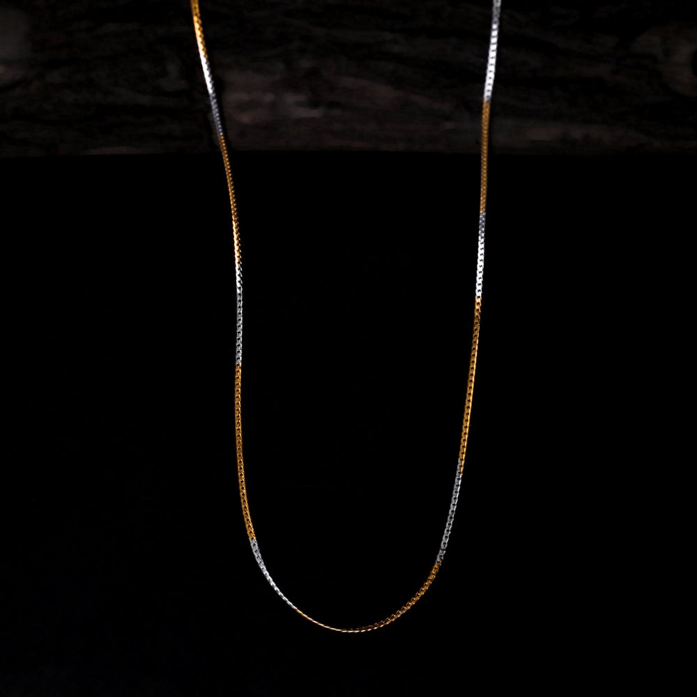 Men's Two Tone Chain - Golden & Silver, Men's Jewellery, Chase Value, Chase Value