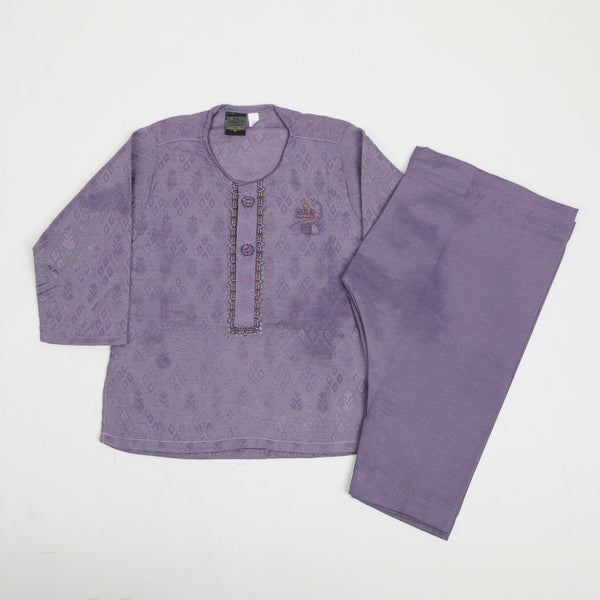 Newborn Boys Shalwar Suit - Purple