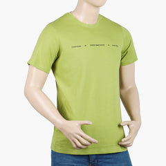 Eminent Men's Round Neck Half Sleeves Printed T-Shirt - Green