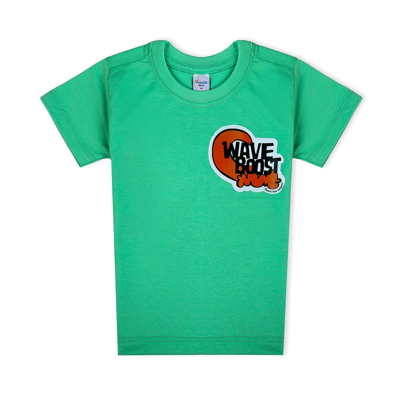Boys Half Sleeves T-Shirt - Green, Boys T-Shirts, Chase Value, Chase Value