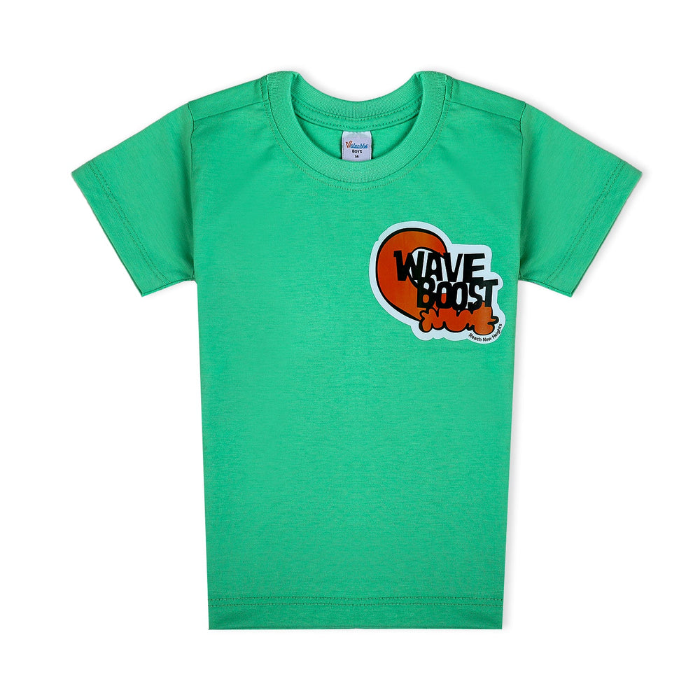 Boys Half Sleeves T-Shirt - Green, Boys T-Shirts, Chase Value, Chase Value