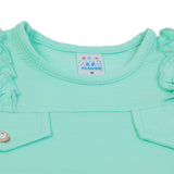 Girls Half Sleeves Suit - Light Green, Girls Suits, Chase Value, Chase Value