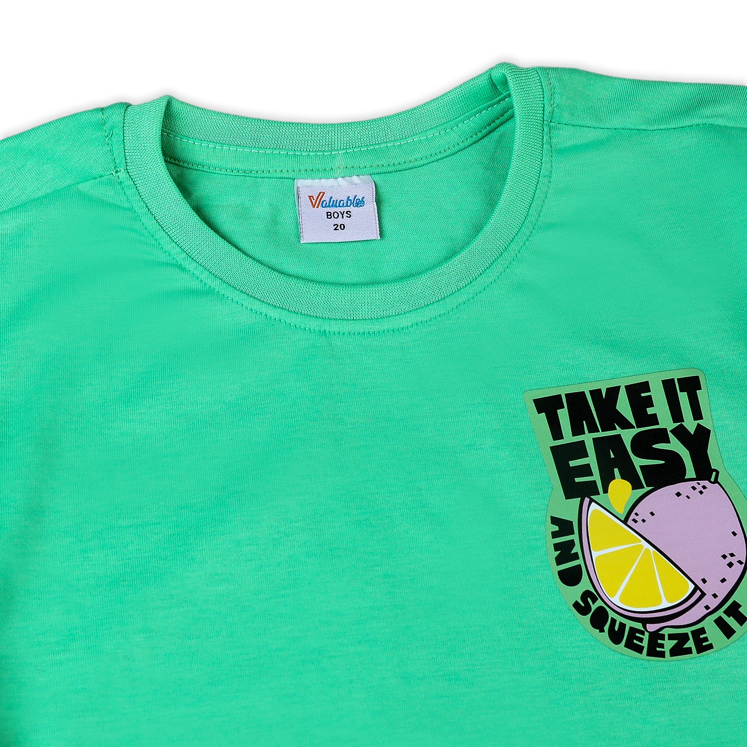 Boys Half Sleeves T-Shirt - Green, Boys T-Shirts, Chase Value, Chase Value
