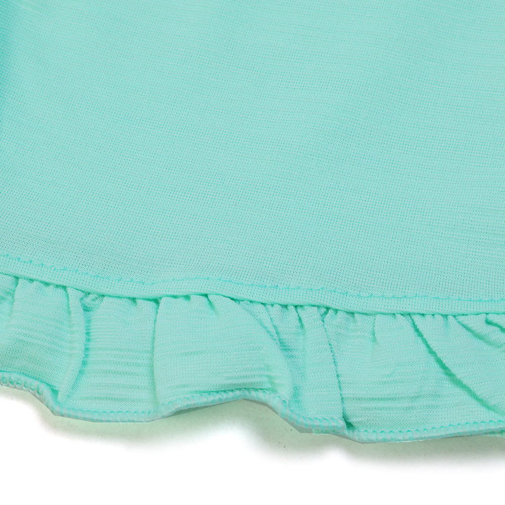 Girls Half Sleeves Suit - Light Green, Girls Suits, Chase Value, Chase Value