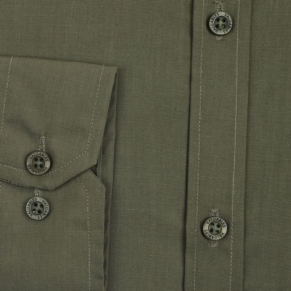 Men's Formal Plain Shirt - Olive Green, Men's Shirts, Chase Value, Chase Value