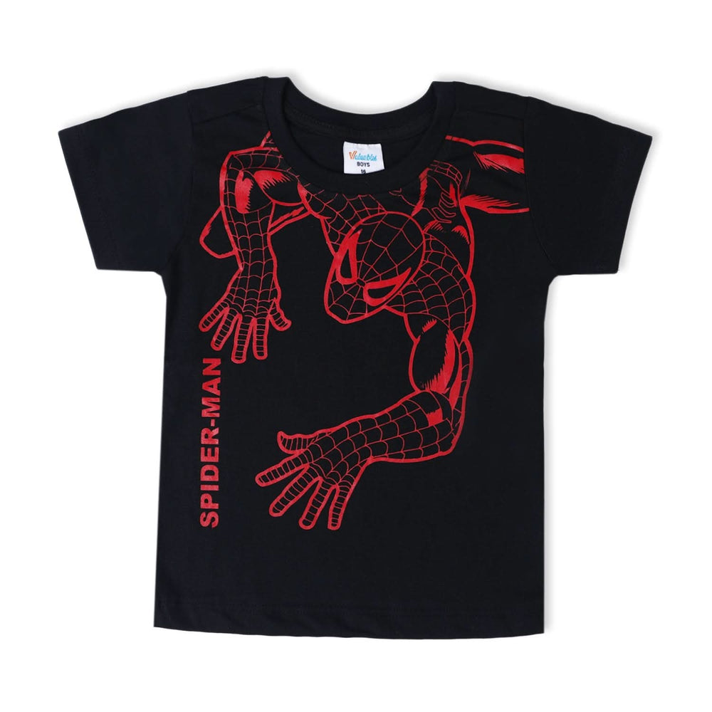 Boys Half Sleeves T-Shirt - Black, Boys T-Shirts, Chase Value, Chase Value