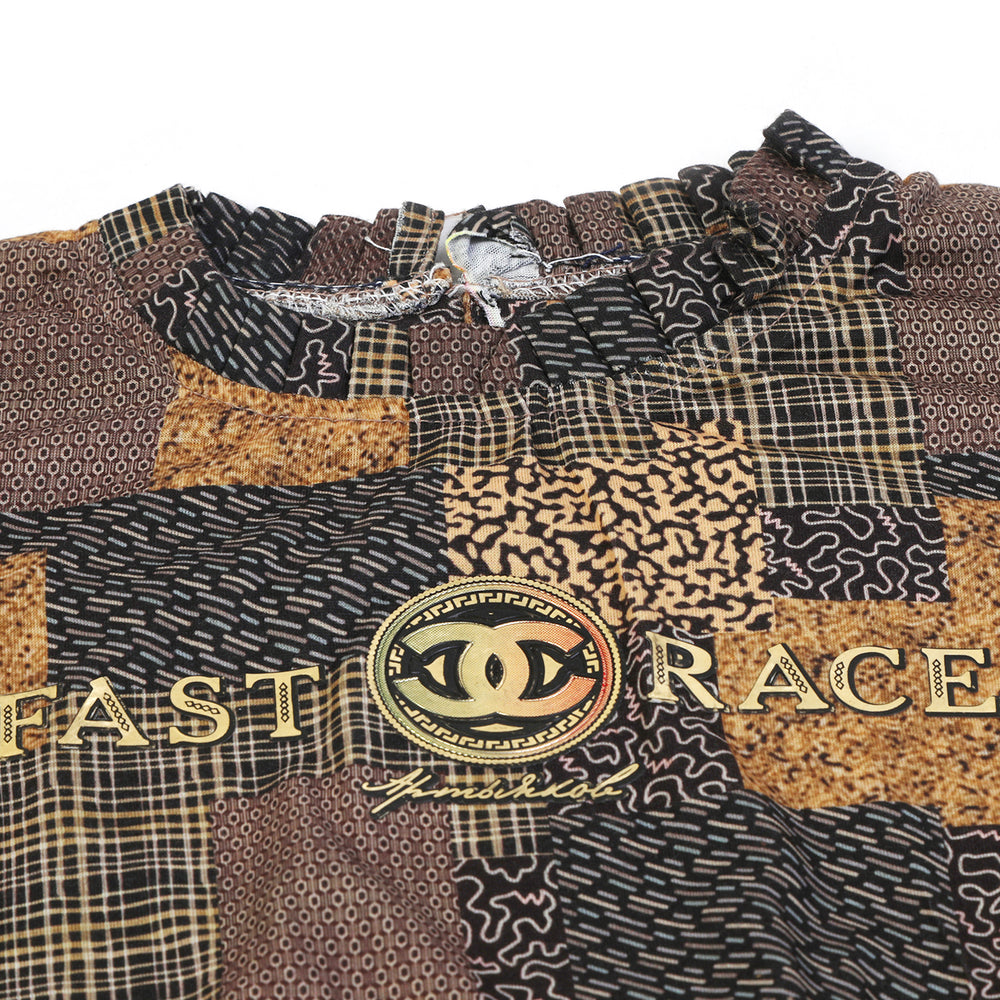 Girls Tight Half Sleeves Suit - Brown, Girls Suits, Chase Value, Chase Value