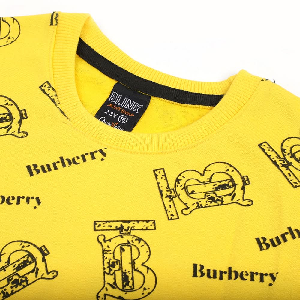 Boys Full Sleeves T-Shirt - Yellow, Boys T-Shirts, Chase Value, Chase Value