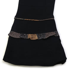 Girls Tight Half Sleeves Suit - Brown