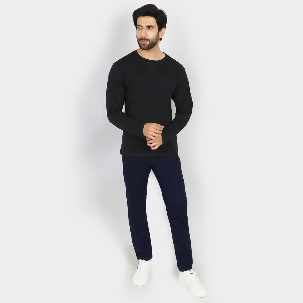 Eminent Men's Full Sleeves Round Neck T-Shirt - Black, Men's T-Shirts & Polos, Eminent, Chase Value