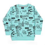 Boys Sweat Shirt - Cyan, Boys Hoodies & Sweat Shirts, Chase Value, Chase Value