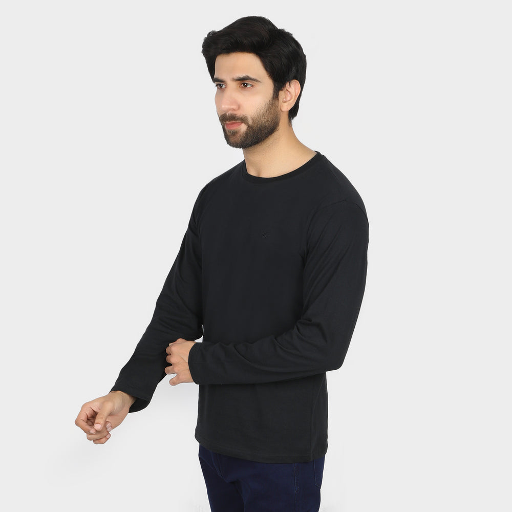 Eminent Men's Full Sleeves Round Neck T-Shirt - Black, Men's T-Shirts & Polos, Eminent, Chase Value