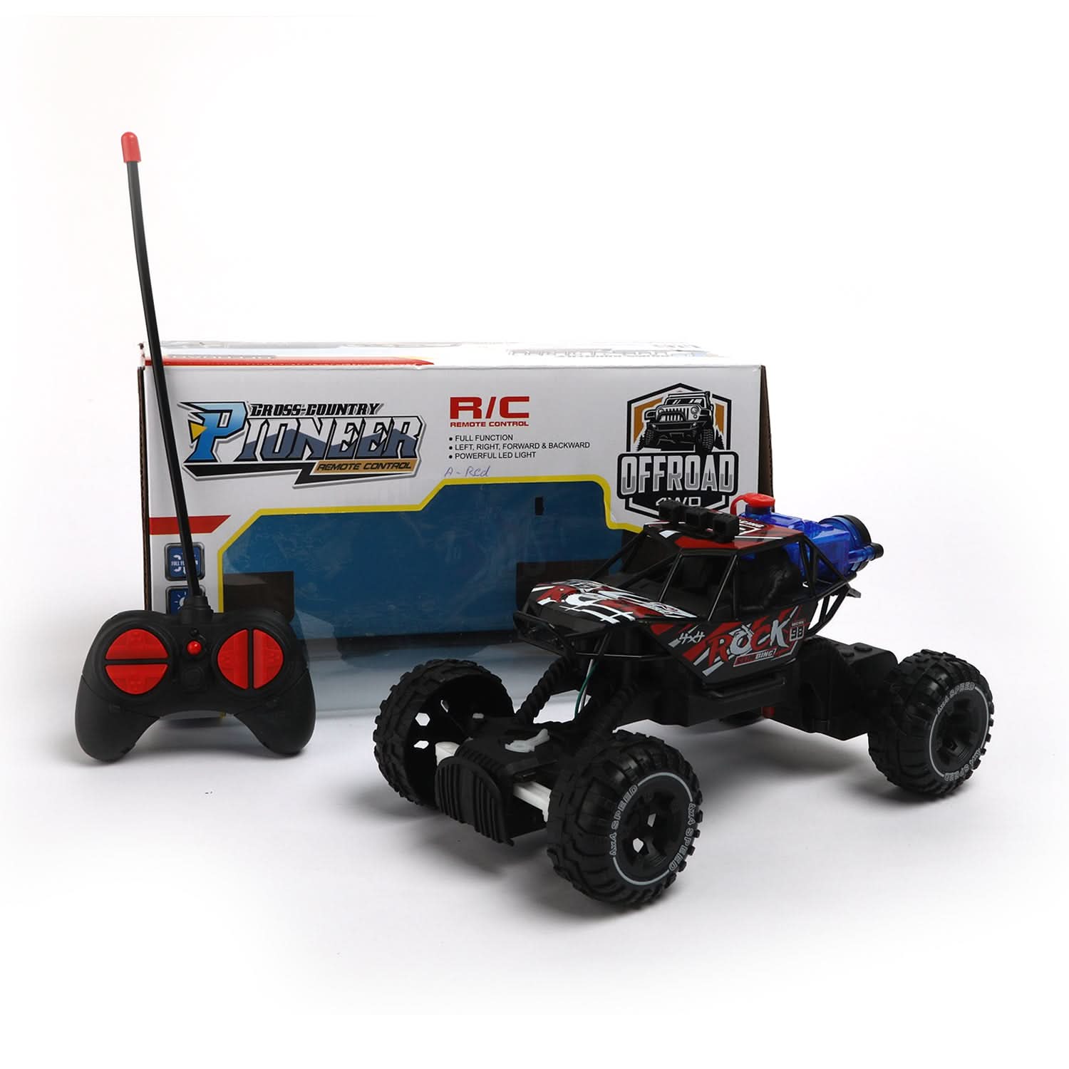 Remote Control Jeep Climbing With Smoke  - Red, Remote Control, Chase Value, Chase Value