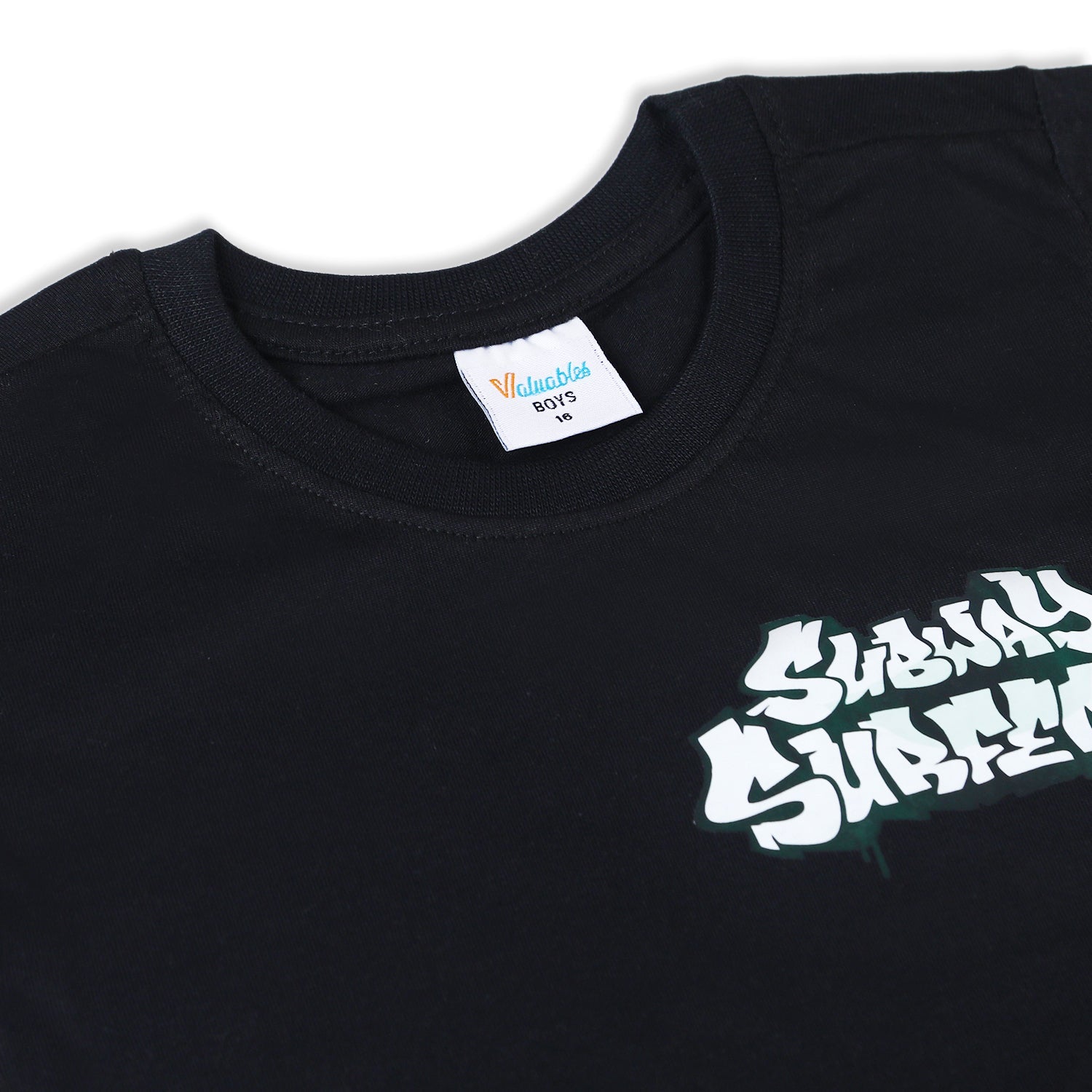 Boys Half Sleeves T-Shirt - Black, Boys T-Shirts, Chase Value, Chase Value