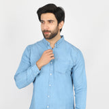 Men's casual denim shirt - Light Blue, Men's Shirts, Chase Value, Chase Value