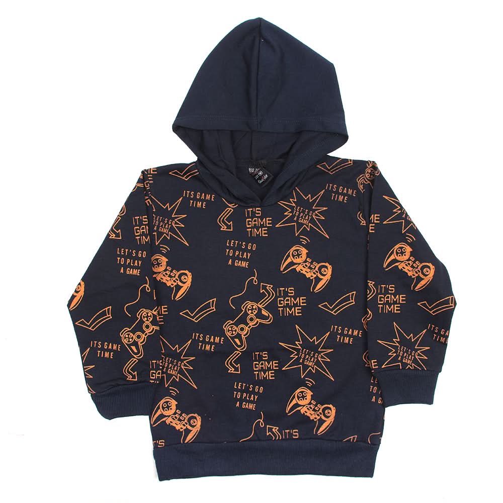 Boys Hoodie T-Shirt - Navy Blue, Boys Hoodies & Sweat Shirts, Chase Value, Chase Value
