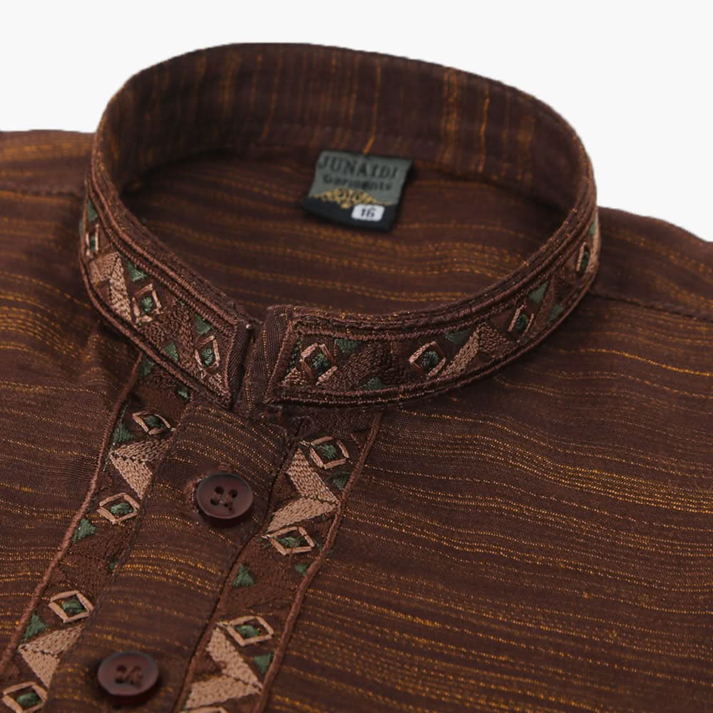 Boys Shalwar Suit - Dark Brown, Boys Shalwar Kameez, Chase Value, Chase Value