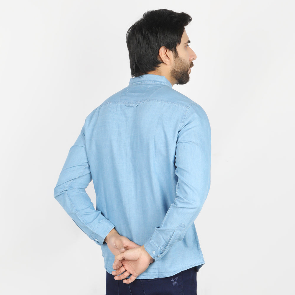 Men's casual denim shirt - Light Blue, Men's Shirts, Chase Value, Chase Value