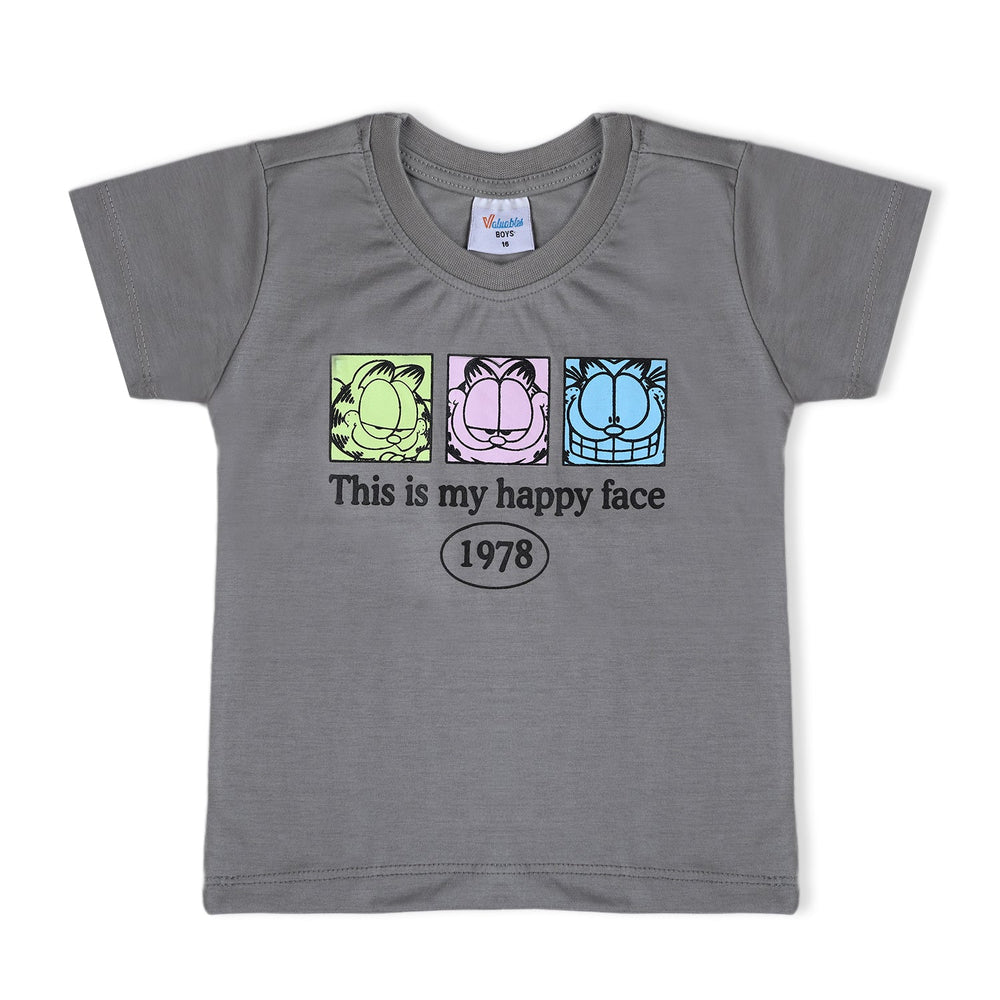 Boys Half Sleeves T-Shirt - Grey, Boys T-Shirts, Chase Value, Chase Value