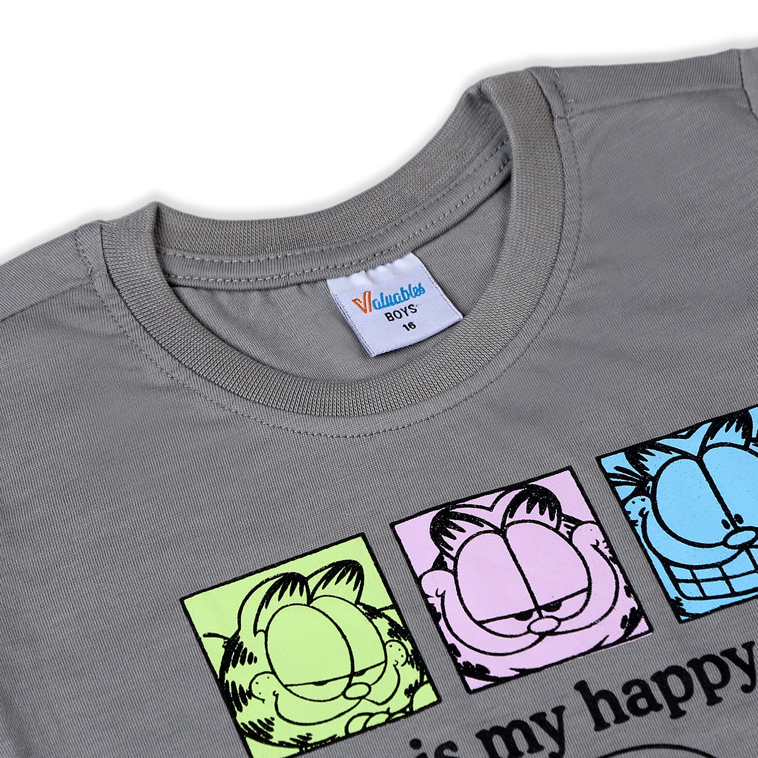 Boys Half Sleeves T-Shirt - Grey, Boys T-Shirts, Chase Value, Chase Value