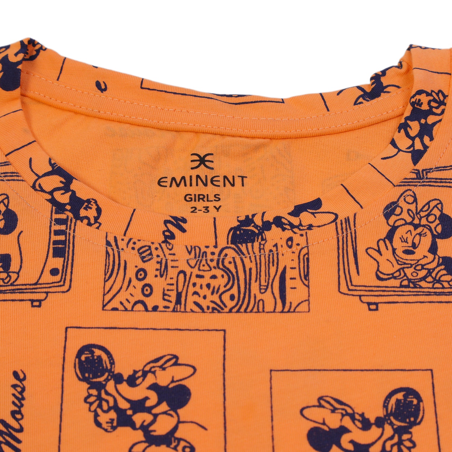 Eminent Girls Half Sleeves T-Shirt - Light Orange, Girls T-Shirts, Eminent, Chase Value
