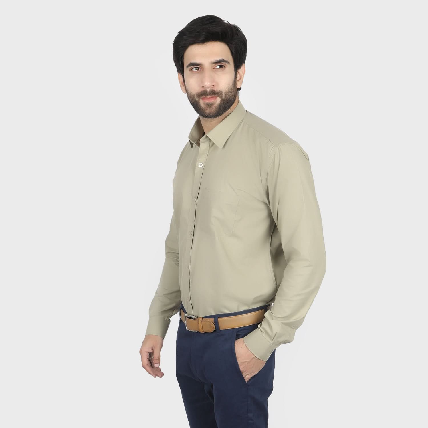 Valuable Men's Formal Shirt - Sand, Men's Shirts, Chase Value, Chase Value