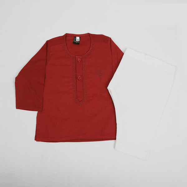 Newborn Boys Shalwar Suit - Rust