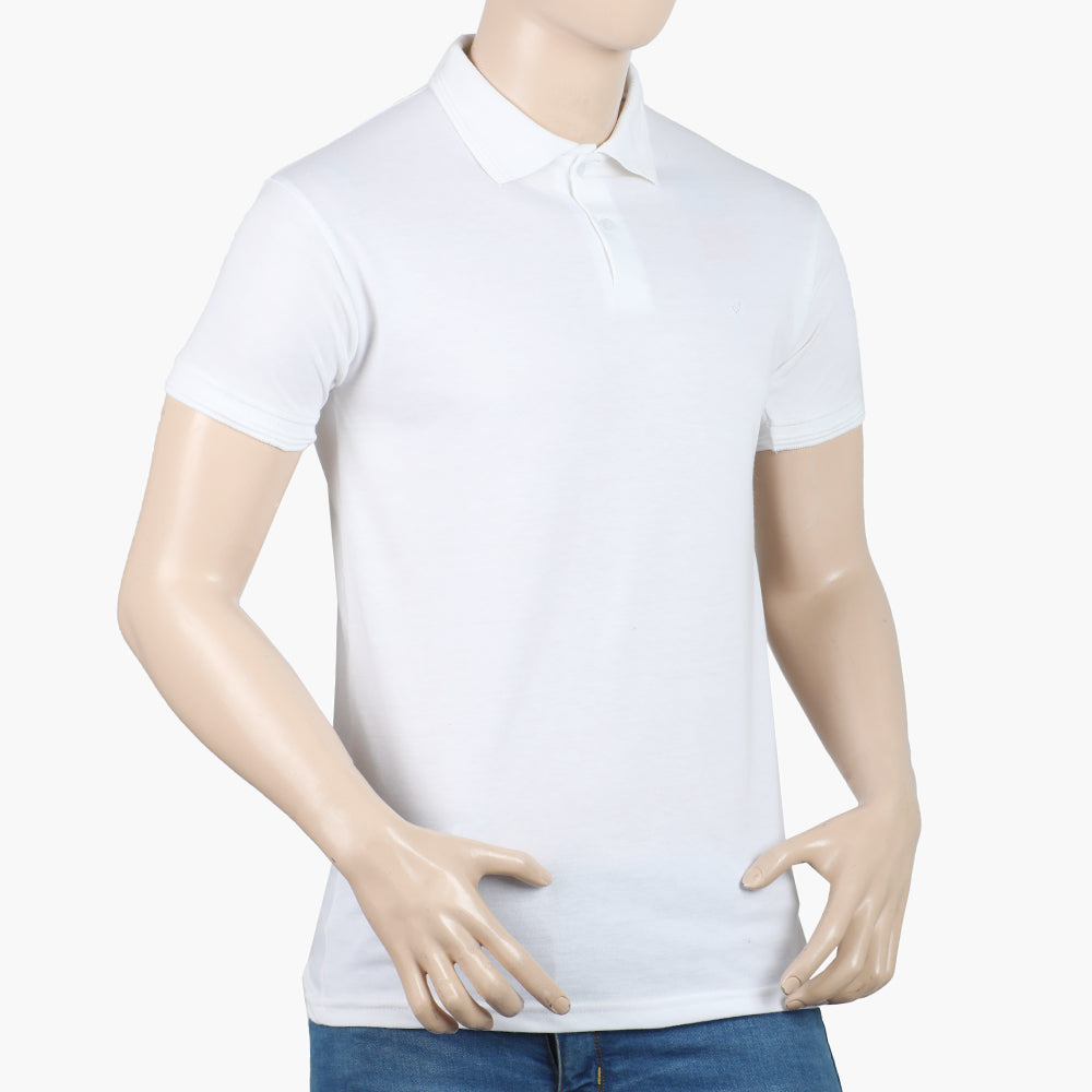 Men's Half Sleeves Polo T-Shirt - White, Men's T-Shirts & Polos, Chase Value, Chase Value