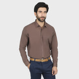 Valuable Men's Formal Shirt - Dark Brown, Men's Shirts, Chase Value, Chase Value