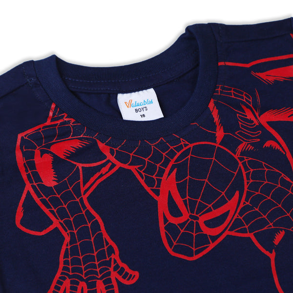 Boys Half Sleeves T-Shirt - Navy Blue