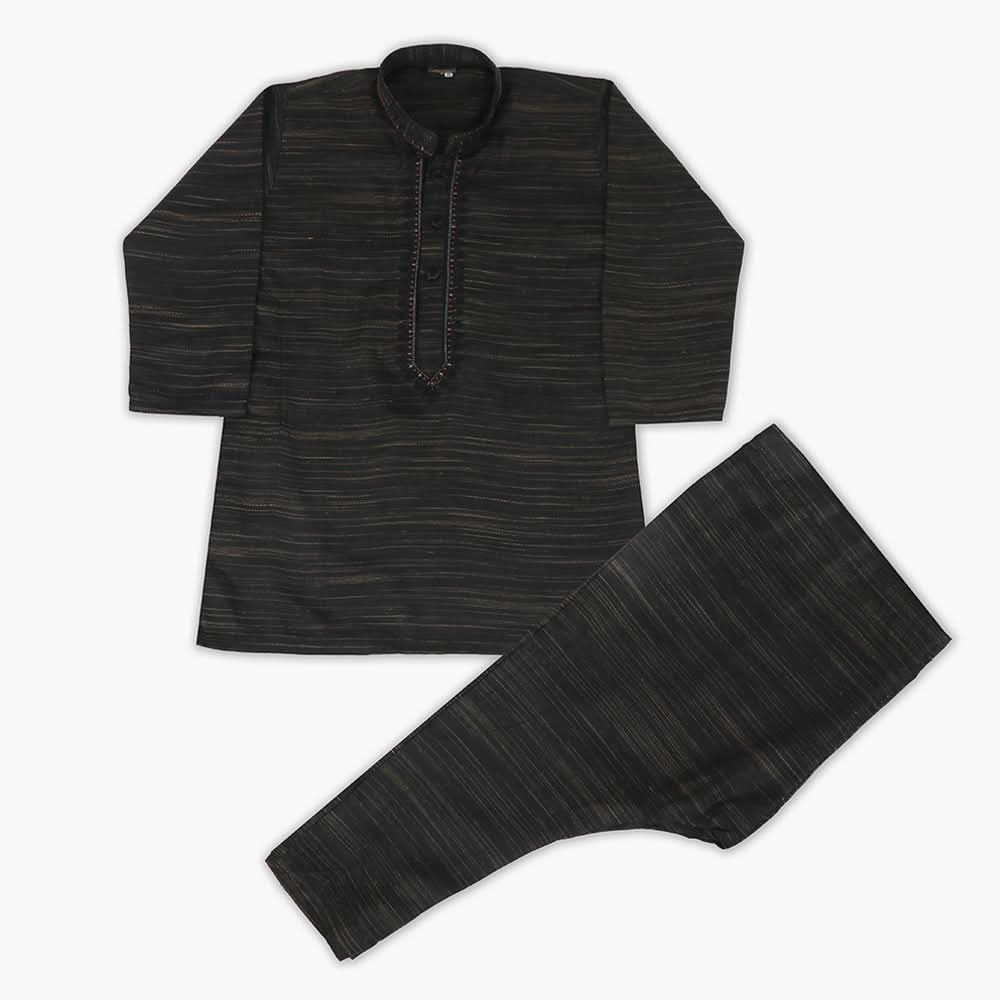 Boys Shalwar Suit - Black, Boys Shalwar Kameez, Chase Value, Chase Value