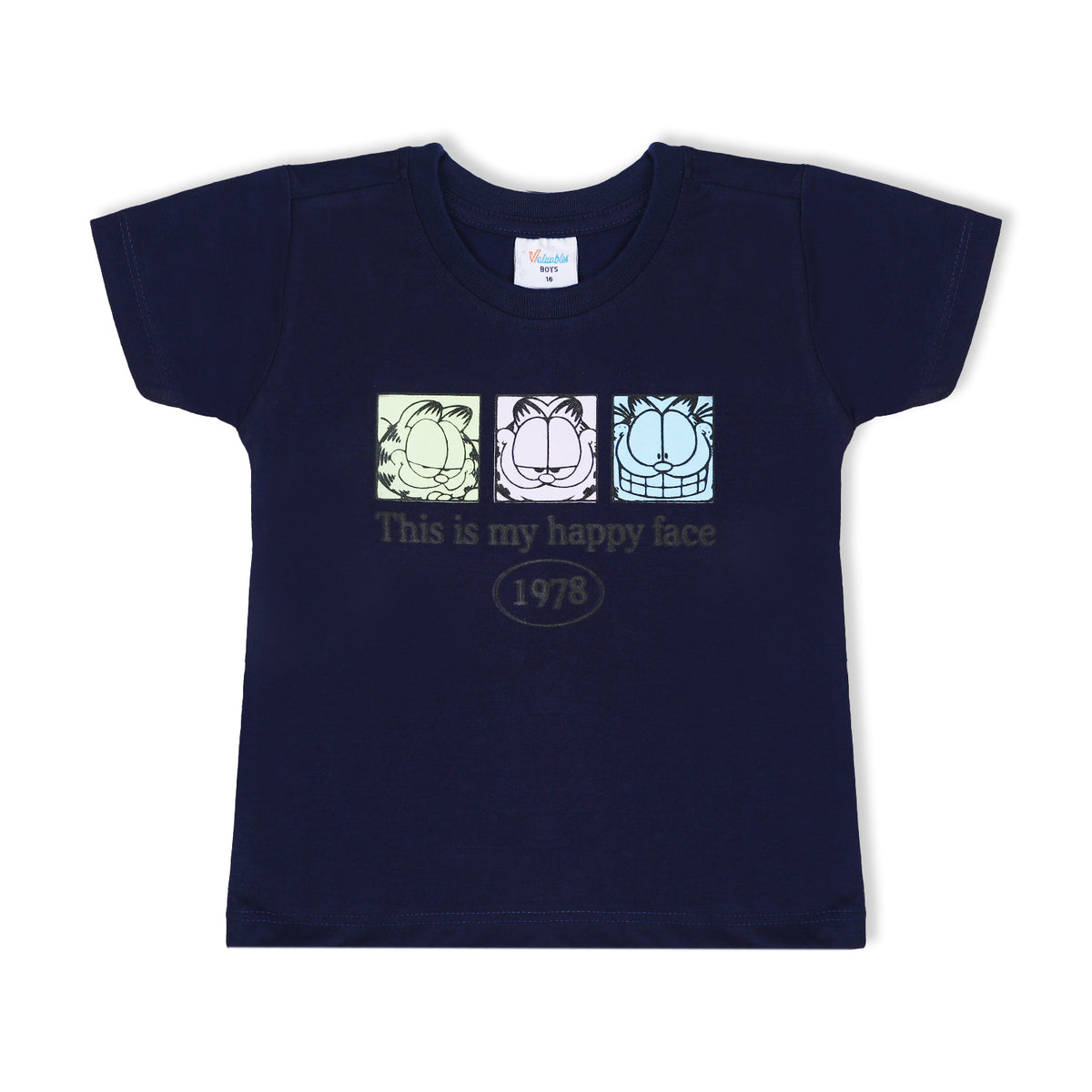 Boys Half Sleeves T-Shirt - Navy Blue, Boys T-Shirts, Chase Value, Chase Value