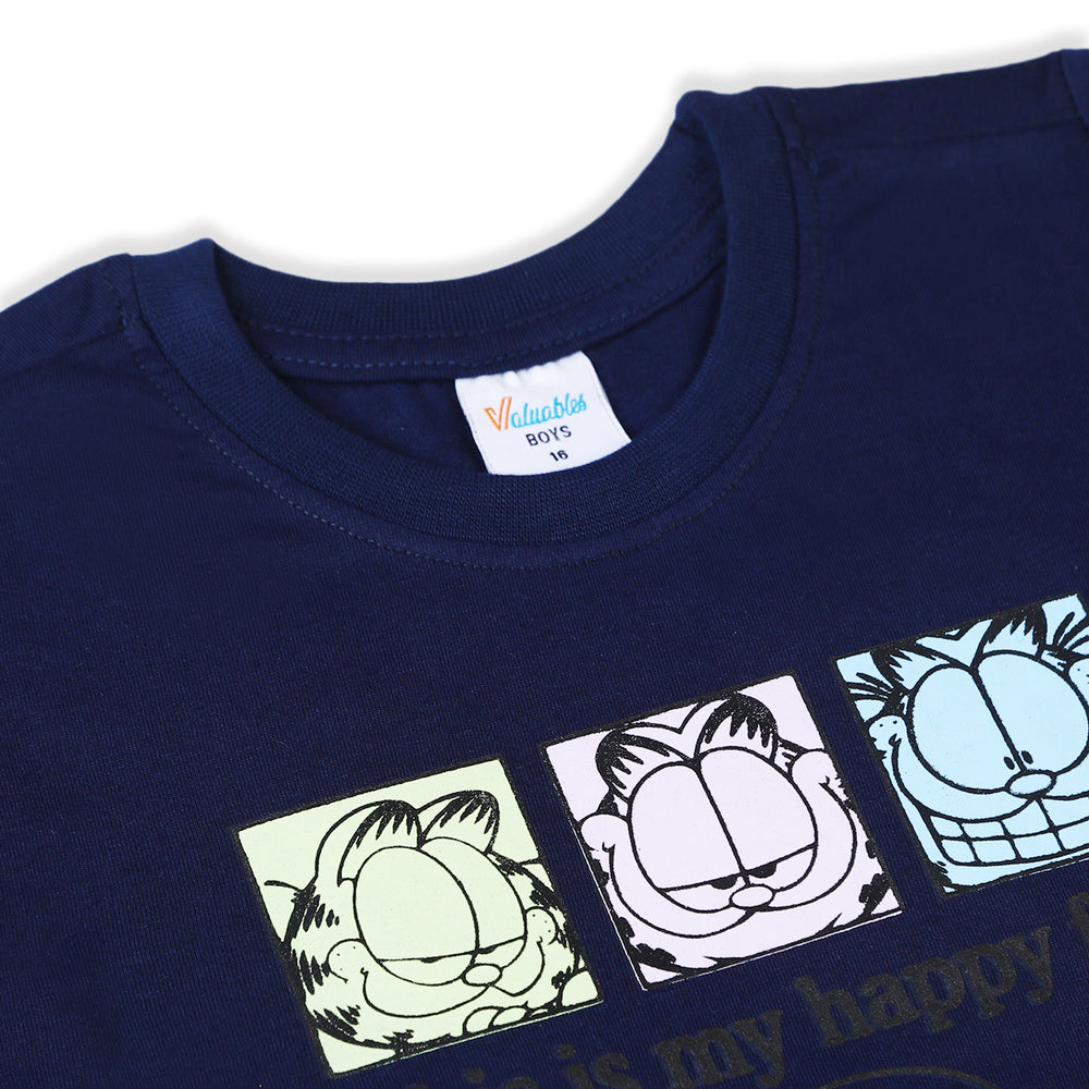 Boys Half Sleeves T-Shirt - Navy Blue, Boys T-Shirts, Chase Value, Chase Value