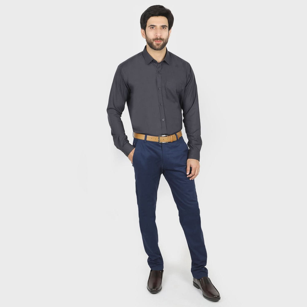 Valuable Men's Formal Shirt - Charcoal, Men's Shirts, Chase Value, Chase Value