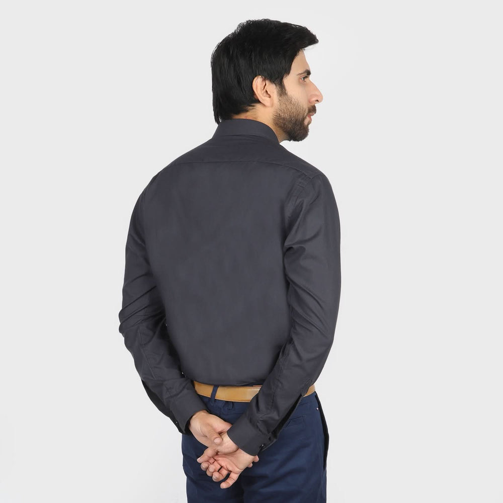 Valuable Men's Formal Shirt - Charcoal, Men's Shirts, Chase Value, Chase Value