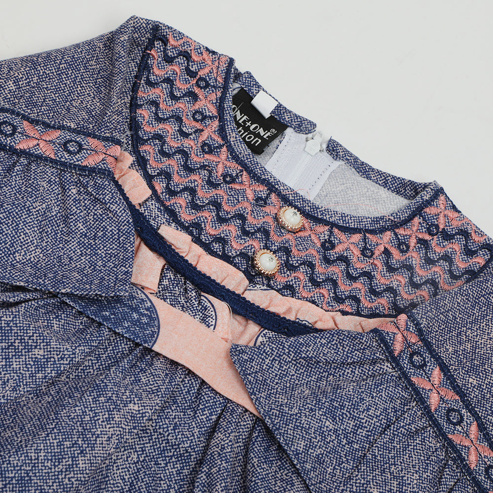 Newborn Girls Suit - Blue, Newborn Girls Shalwar Suits, Chase Value, Chase Value