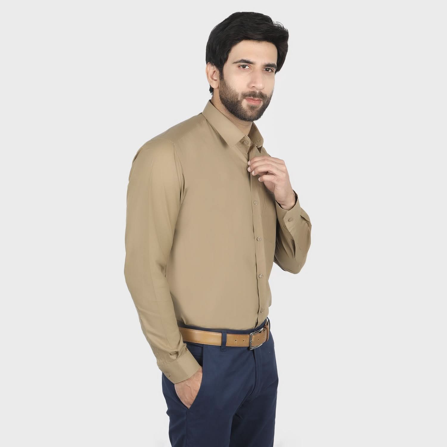 Valuable Men's Formal Shirt - Brown, Men's Shirts, Chase Value, Chase Value