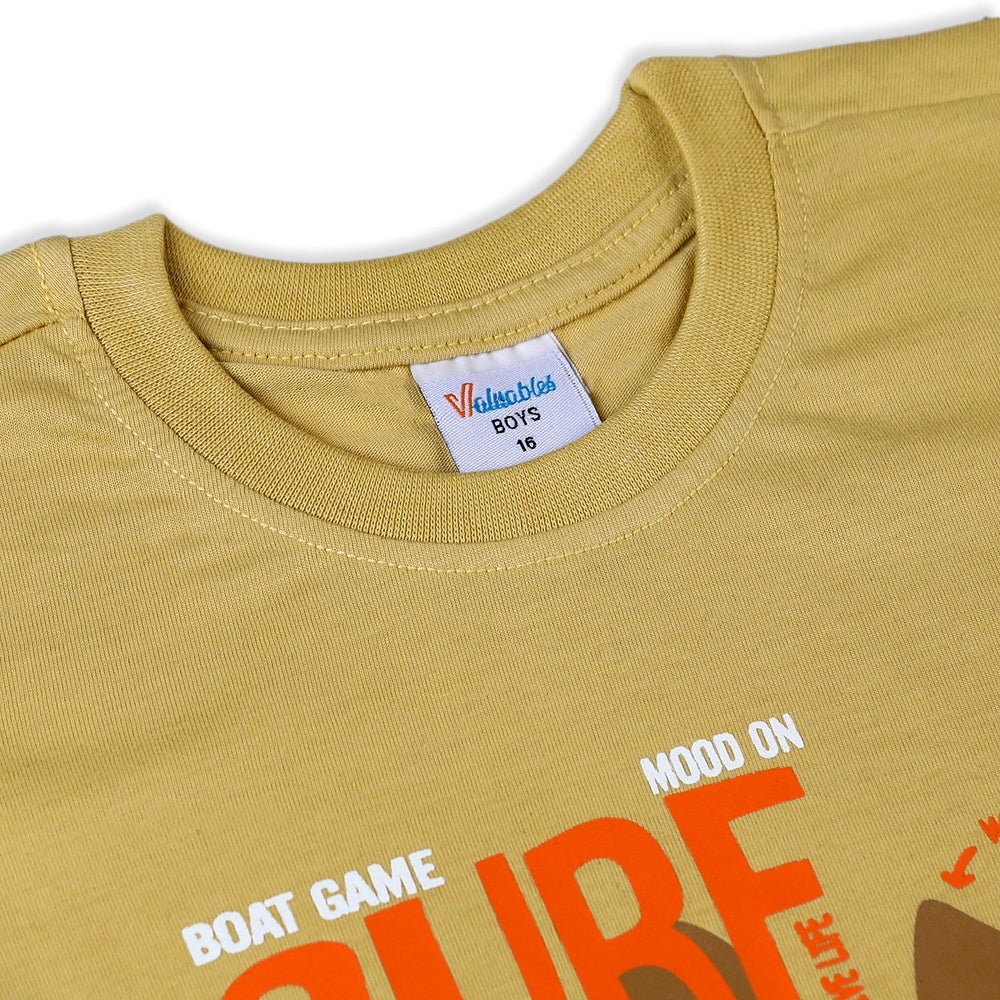 Boys Half Sleeves T-Shirt - Skin, Boys T-Shirts, Chase Value, Chase Value