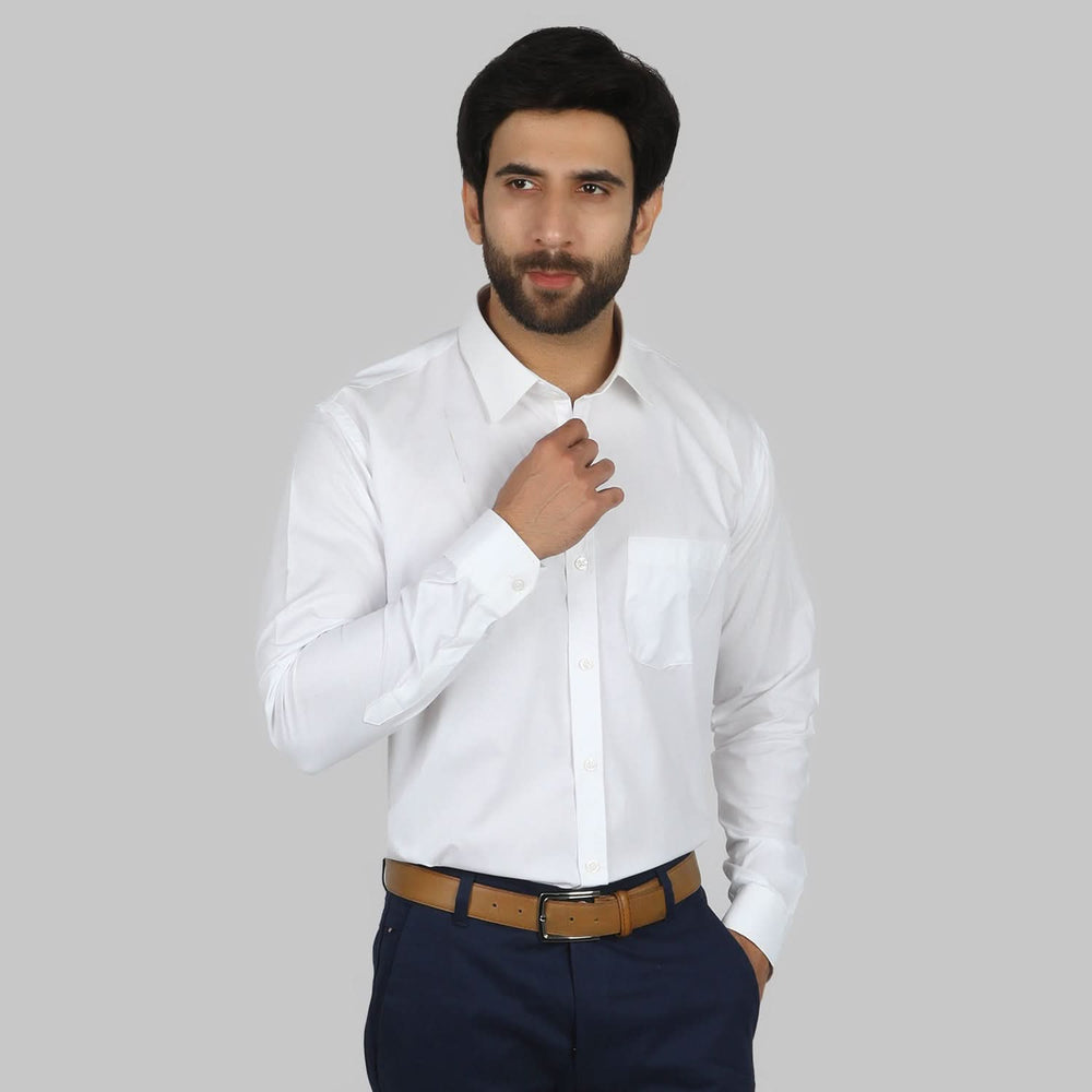 Valuable Men's Formal Shirt - White, Men's Shirts, Chase Value, Chase Value