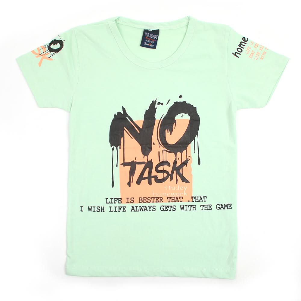 Boys Half Sleeves T-Shirt - Cyan, Boys T-Shirts, Chase Value, Chase Value