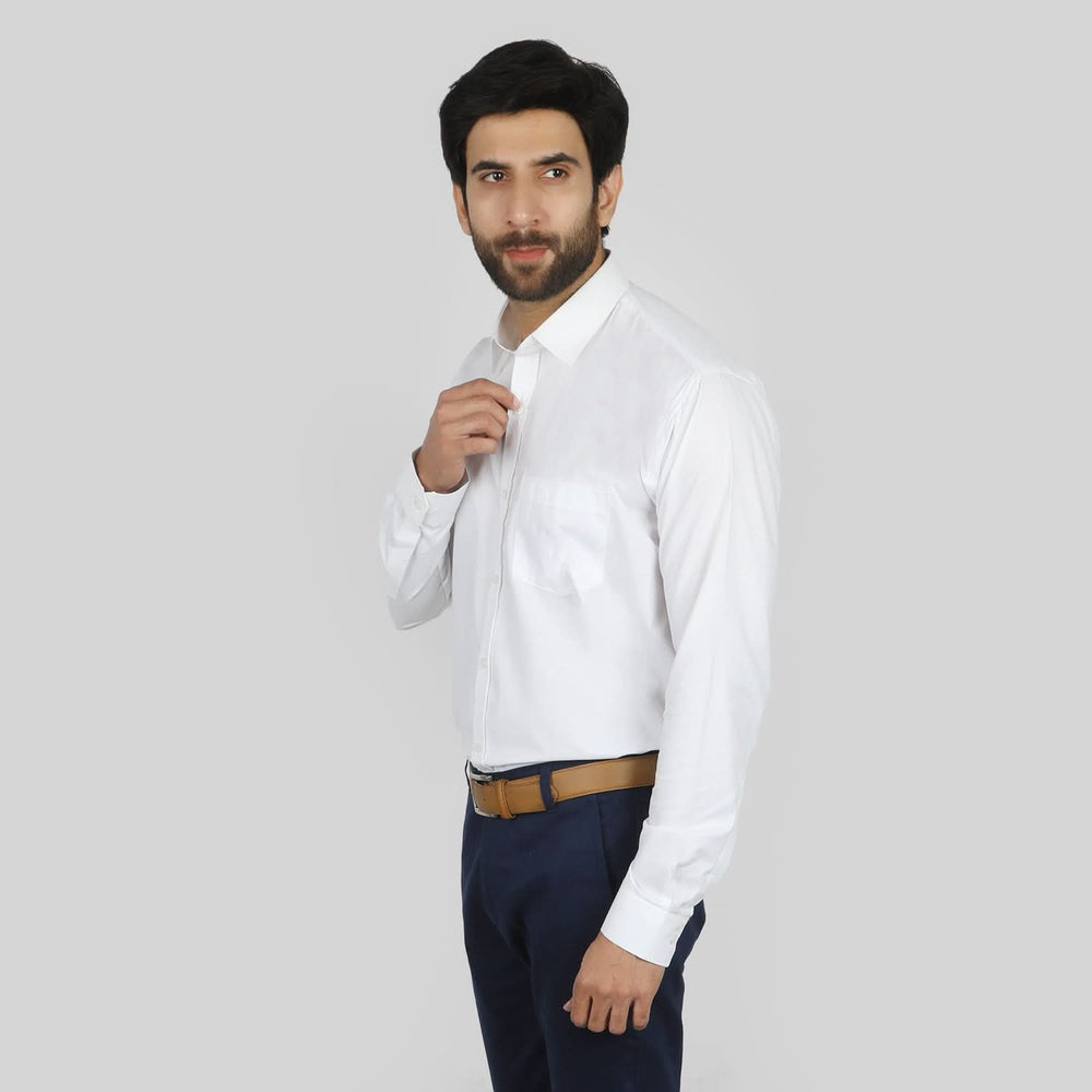 Valuable Men's Formal Shirt - White, Men's Shirts, Chase Value, Chase Value